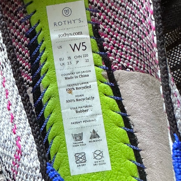 Rothy’s The Flat Grey Glen Plaid Round Toe Flats Sz 5 - Picture 6 of 9